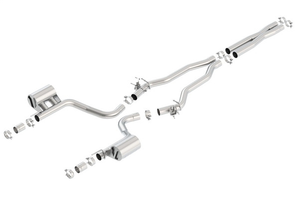 Borla 2015 Dodge Charger Hellcat 6.2L V8 ATAK Catback Exhaust w/ Valves No Tips Factory Valance - 140667