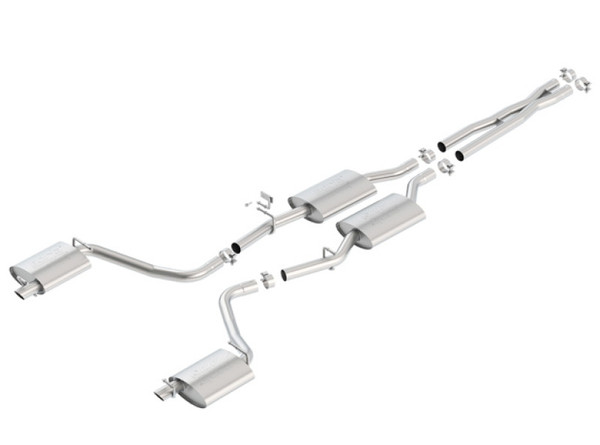 Borla 15-16 Dodge Charger 3.6L V6 ATAK Cat Back Exhaust (Uses Factory Valence) - 140686