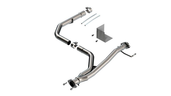 Borla 2021-2022 Toyota Tacoma 3.5L V6 T-304 Stainless Steel Y-Pipe - Brushed - 60699