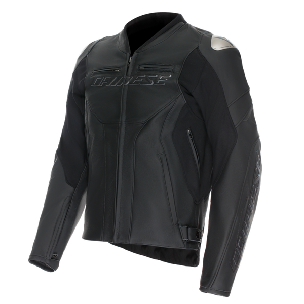 Dainese Racing 5 Leather Jacket Black/Black/Black Size - 58 - 2015300031-691-58