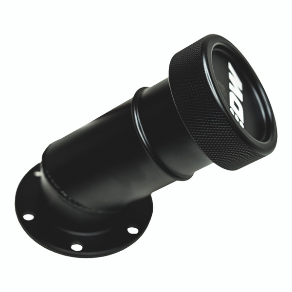DeatschWerks Angled Filler Neck w/Cap - Matte Black - 6-03-FST-ANGLE