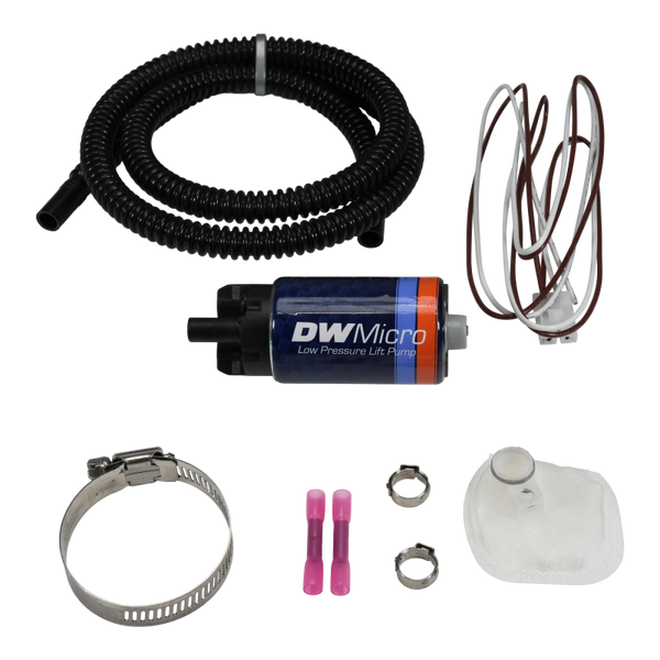 DeatschWerks DW Micro Series 210lph Low Pressure Lift Fuel Pump w/ Universal Install Kit - 9-110-1070