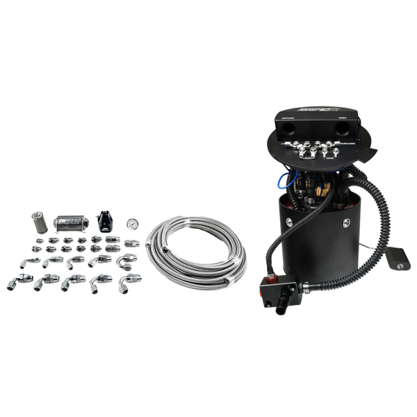 Deatschwerks X3 Series Fuel Pump Module w/ Triple DW400 Pumps/PTFE Plumbing Kit 11-24 Ford Mustang - 9-401-604-7032