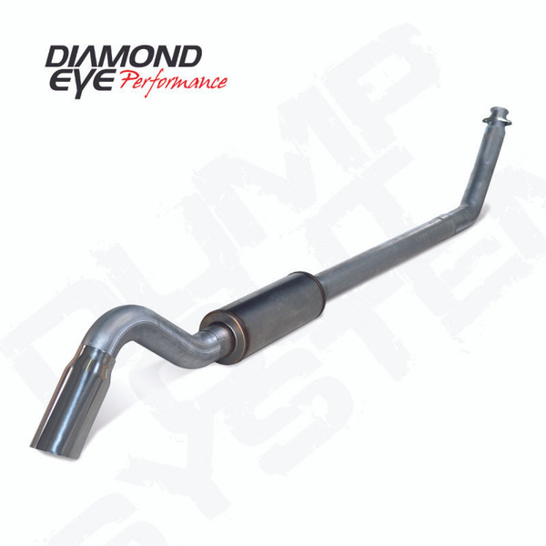 Diamond Eye 4in SS TURBO BACK SGL DUMP OUT 98.5-02 DODGE INCLUDING TIP - K4212S-TD