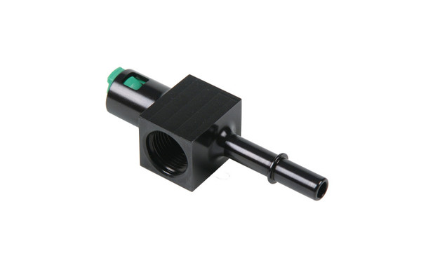 Aeromotive 3/8in Quick Connect with AN-08 port and 1/8in gauge port - 15121