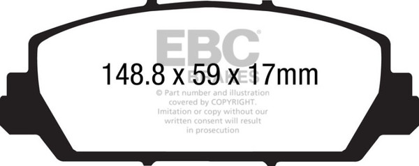 EBC 12+ Acura RDX 3.5 Greenstuff Front Brake Pads - DP21896