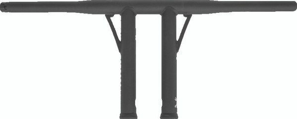Burly Brand Folsom Bar 10in - Matte Black - B12-5504TB
