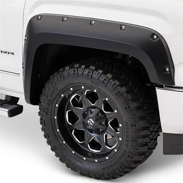 Bushwacker 17-18 Ford F-250 Super Duty Pocket Style Flares 2pc - Black - 20105-02