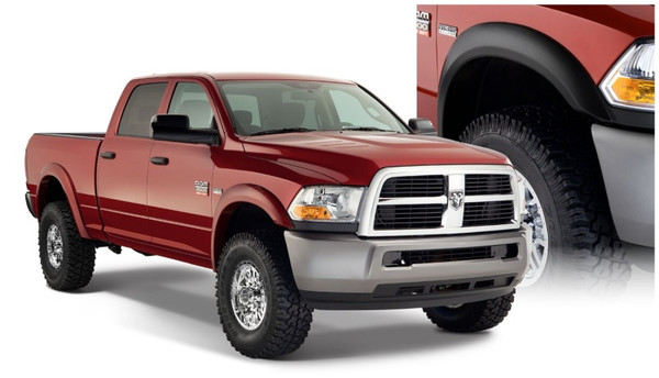 Bushwacker 10-18 Dodge Ram 2500 Fleetside Extend-A-Fender Style Flares 4pc 76.3/98.3in Bed - Black - 50918-02