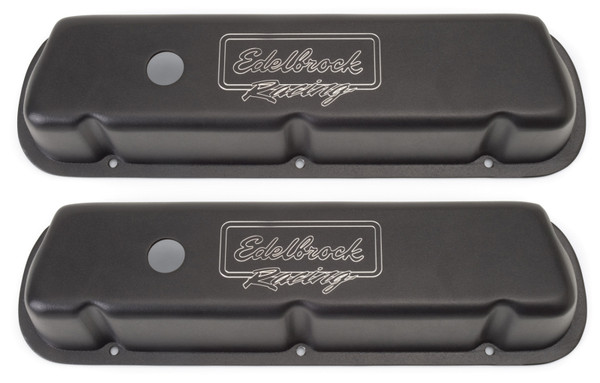 Edelbrock Valve Cover Victor Series Ford 289-302-351W CI V8 Low Black - 41253