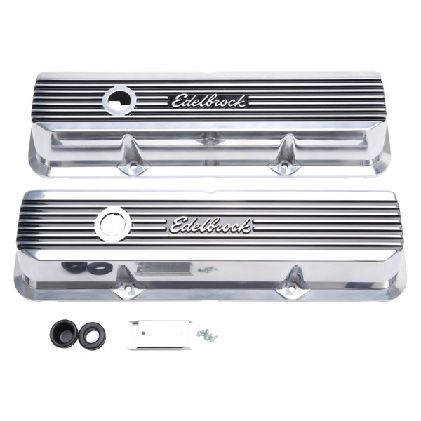 Edelbrock Valve Covers Elite II Ford FE 1958-76 Polished - 4277