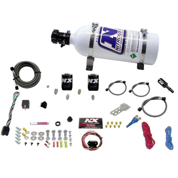 Nitrous Express Dodge Hemi/SRT8 Single Nozzle Fly By Wire Nitrous Kit (35-150HP) w/5lb Bottle - 20918-05