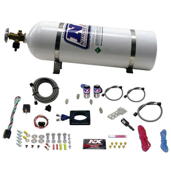 Nitrous Express 13-16 Dodge Dart 1.4L Turbo Nitrous Plate Kit (35-100HP) w/15lb Bottle - 20941-15