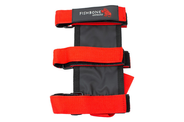 Fishbone Offroad Padded Roll Bar Red Fire Extinguisher Holder - FB55155