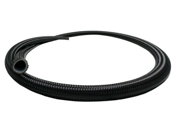 Fuelab Black Nylon Stainless Steel Braided PTFE Hose - 6AN - 20ft - 72700-06-20