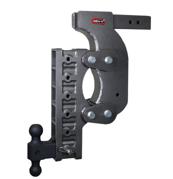 Gen-Y The Boss Torsion-Flex 2.5in Receiver 21in Drop Hitch w/GH-061 Dual-Ball/Stabilizer Kit - GH-1516