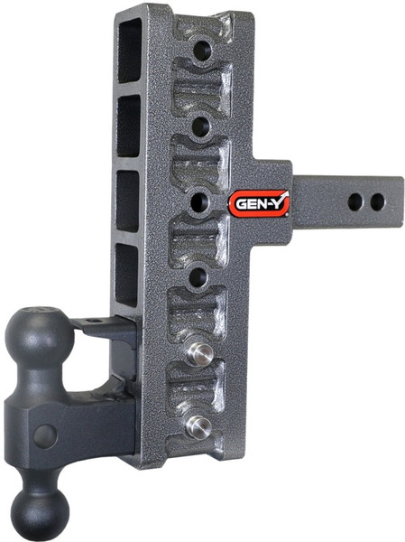 Gen-Y Mega Duty 2in Shank 7.5in Offset Drop 16K Hitch w/GH-051 Dual-Ball/GH-032 Pintle Lock - GH-226