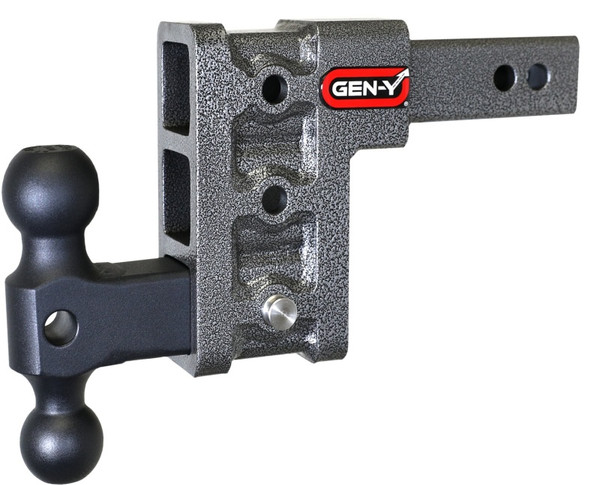 Gen-Y Mega Duty 2in Shank 5in Drop 1.5K TW 10K Hitch w/GH-031 Dual-Ball - GH-313