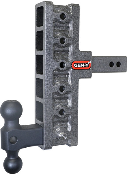 Gen-Y Mega Duty 2in Shank 7.5in Offset Drop 1.5K TW 10K Hitch w/GH-031 Dual-Ball - GH-416