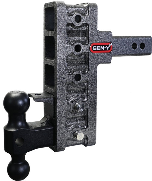Gen-Y Mega Duty 2in Offset Shank 7.5in Drop 2K TW 10K Hitch w/GH-031 Dual-Ball/GH-032 Pintle Lock - GH-425