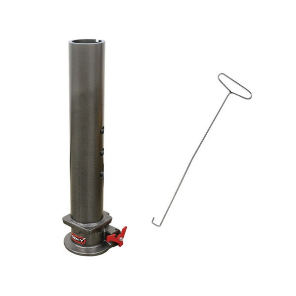 Gen-Y Viking 4in Round Tube Gooseneck Static Hitch w/SnapLatch 2-5/16in Coupler 8.5K TW 30K - GH-7102