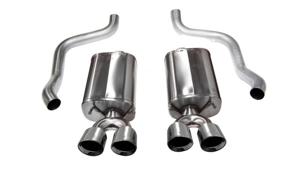 Corsa 2009-2013 Chevrolet Corvette C6 6.2L V8 Polished Sport Axle-Back Exhaust - 14108