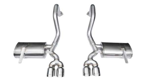 Corsa 1997-2004 Chevrolet Corvette C5 Z06 5.7L V8 Polished Xtreme Axle-Back Exhaust - 14132