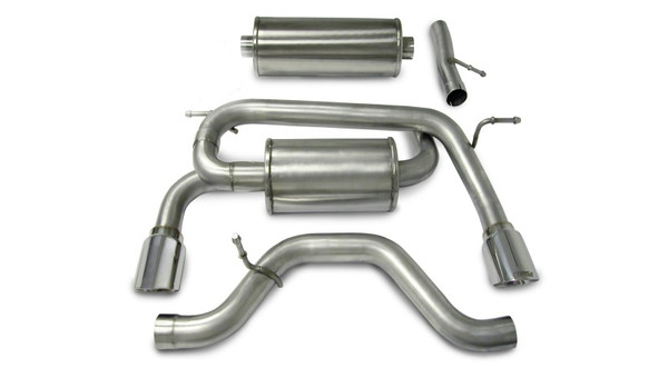 Corsa 2006-2008 Hummer H3 3.5L Polished Sport Cat-Back Exhaust - 14212