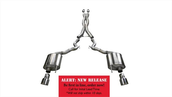 Corsa 2015-2017 Ford Mustang GT Convertible 5.0L V8 Polished Xtreme Dual Rear Exit Exhaust - 14342