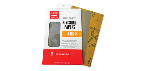 Griots Garage BOSS Finishing Papers - 2500g - 5 .5in x 9in (25 Sheets) - B2525