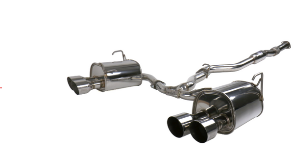Invidia 15+ Subaru STI 4Dr Q300 Single Layer Stainless Steel Quad Tip Cat-Back Exhaust - HS15STIG2S