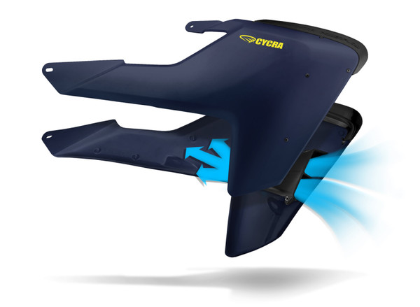 Cycra 16-18 Husqvarna FC250 Powerflow Radiator Shrouds - OEM Blue - 1CYC-1903-89