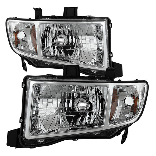 Xtune Honda Ridgeline 06-13 Crystal Headlights Chrome HD-JH-HRID06-AM-C - 9025501