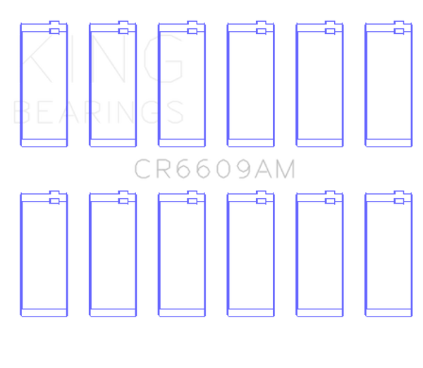 King Engine Bearings BMW M30/M32/B35 (Size +0.25mm) Connecting Rod Bearing Set - CR6609AM0.25
