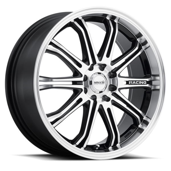 Maxxim Ferris 17x7 10x105/114.3 ET40 Black Machine Face - 4S77T54405