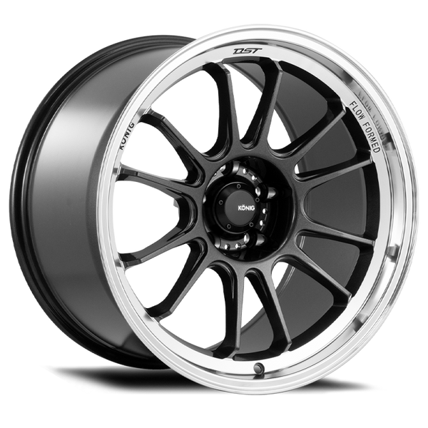 Konig Hypergram 18x9.5 5x114.3 ET25 Metallic Carbon w/ Machined Lip - HG98514256
