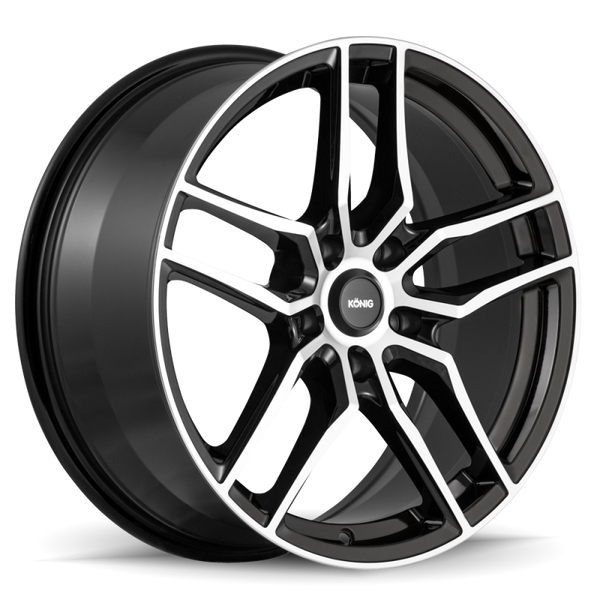 Konig Intention 18x8 5x108 ET45 Gloss Black / Machine Face - IO88508455