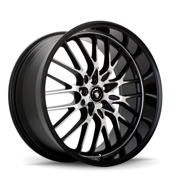 Konig Lace 16x7 10x110/115 ET40 Black/Machine Spoke - LA67T15405