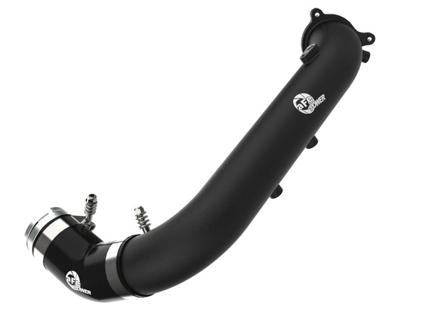 aFe BladeRunner Black 2-3/4in Aluminum Charge Pipe 2021 Toyota Supra GR (A90) I4-2.0L (t) B48 - 46-20488-B