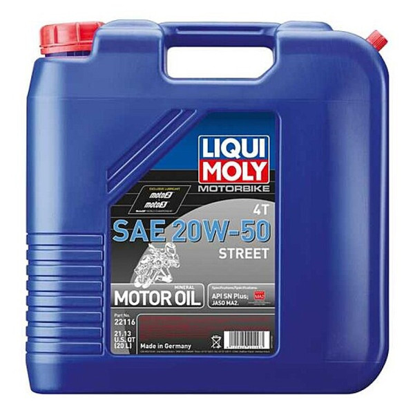 LIQUI MOLY 20L Motorbike 4T SAE 20W50 Street - 22116