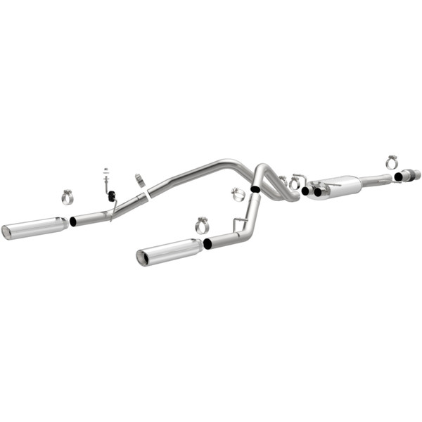 Magnaflow 14 Chev Silverado V8 5.3L SC Cab Dual Split Rear Exit SS Cat Back Perf Exhaust - 15278