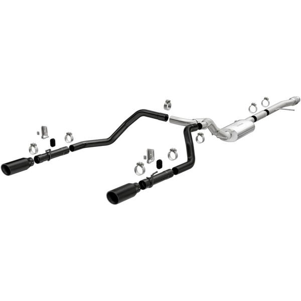 MagnaFlow 2019 Chevy Silverado 1500 V8 5.3L/V6 4.3L Street Series Dual Exit Exhaust w/ Black Tips - 19472