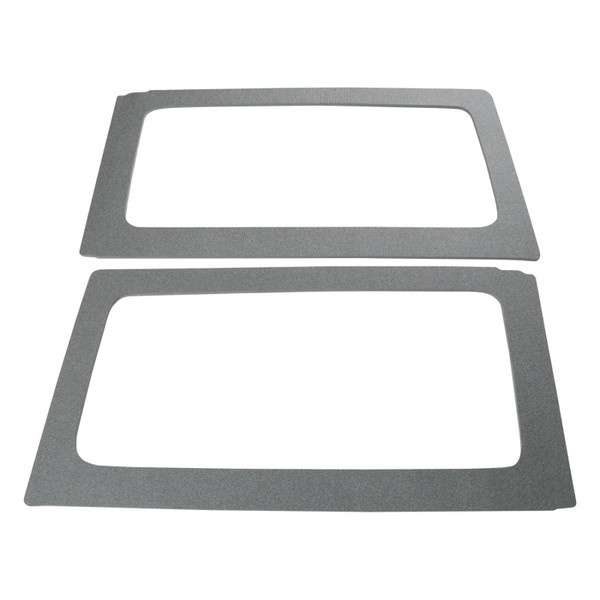 DEI 11-18 Jeep Wrangler JK 2-Door Boom Mat Rear Side Window Trim - 2 Piece - Gray - 50153