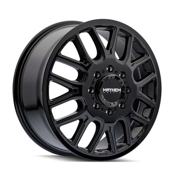 Mayhem 8107D Cogent Dually 20x8.25 / 8x210 BP/ 115mm Offset / 154.2mm Hub Gloss Black Wheel - 8107D-2879BF115