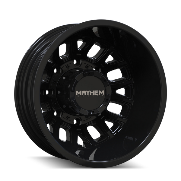 Mayhem Cogent Dually 8107D 17x6.5 8-200 BP -142mm Offset 142mm Bore Gloss Black - 8107D-7677BR
