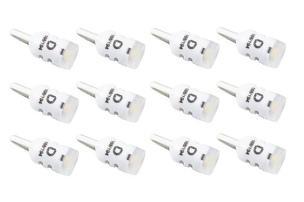 Diode Dynamics 194 LED Bulb HP3 LED Warm - White Set of 12 - DD0020TW