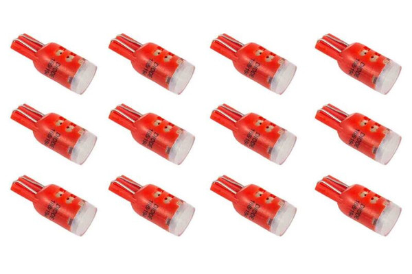 Diode Dynamics 194 LED Bulb HP3 LED - Red Set of 12 - DD0023TW