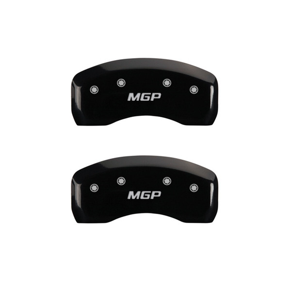 MGP 2 Caliper Covers Engraved Rear MGP Black Finish Silver Characters 2016 Ford Focus - 10246RMGPBK