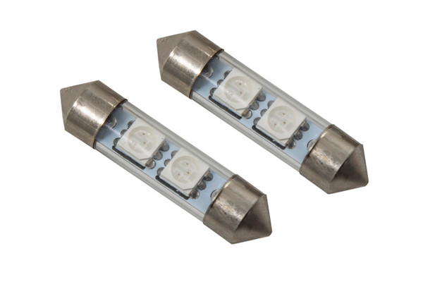 Diode Dynamics 36mm SMF2 LED Bulb - Blue (Pair) - DD0078P