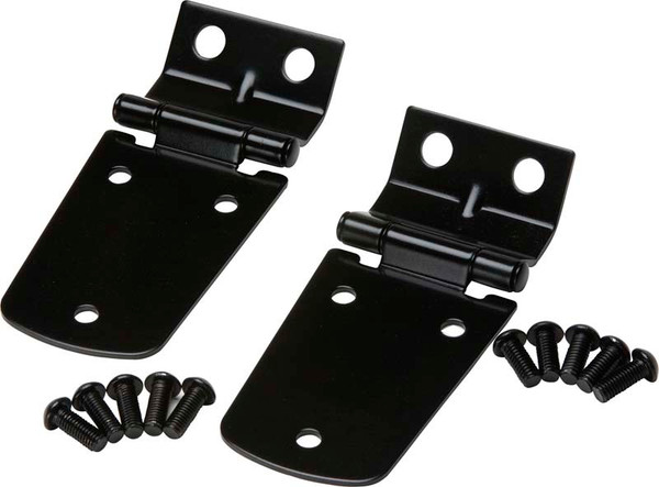 Kentrol 97-06 Jeep Wrangler TJ Hood Hinge Pair - Powdercoat Black - 50476